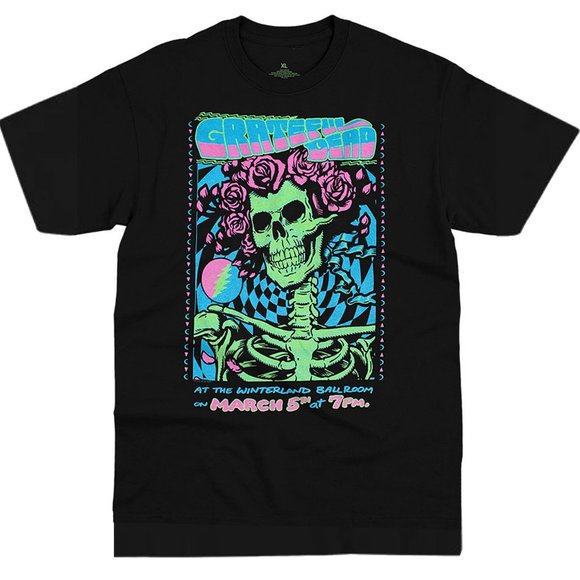 Grateful dead Black Light Short Sleeve New XL - Picture 1 of 2